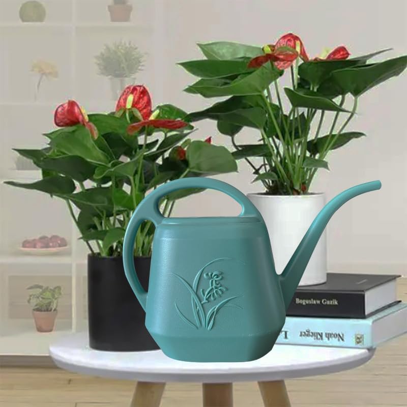VKPLITE Plant Watering Can - 1 Gallon - Green - with Long Spout for Indoor and Outdoor Plant Garden - Image 2